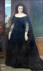 Retrato de la actriz Fanny Janauschek
